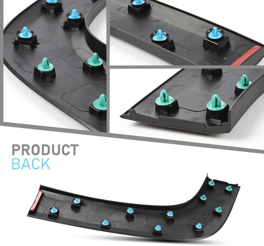 Rear Left & Right Fender Trim Molding Fit Jeep Renegade 2015-2023 Durable Black