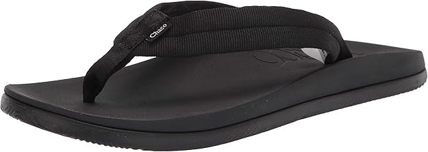 Chaco Men's Chillos Flip Flop Thong Sandal Lightweight Black Size 12