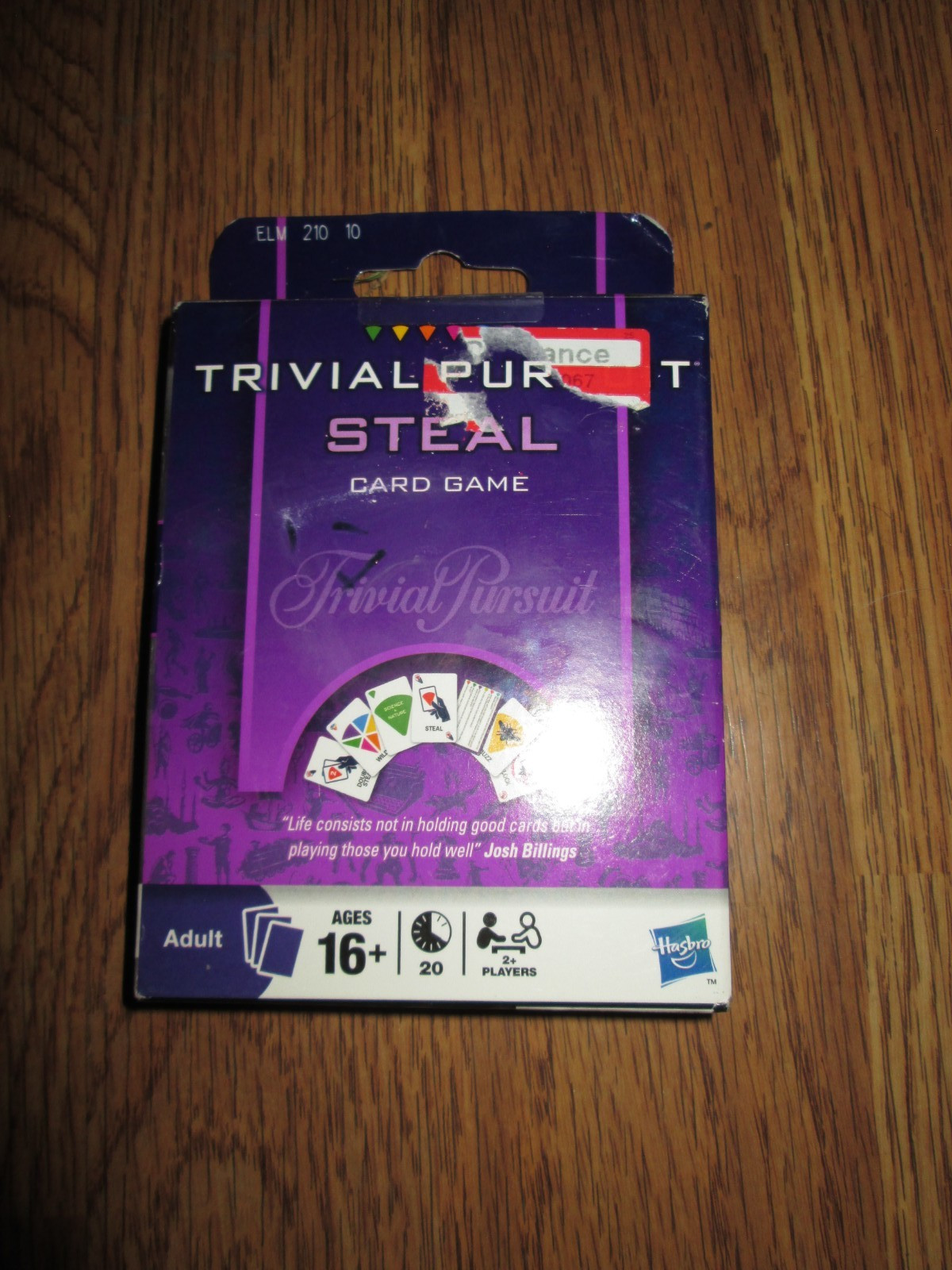 Trivial Pursuit Steal Card Game - Hasbro  NEW SEALED
