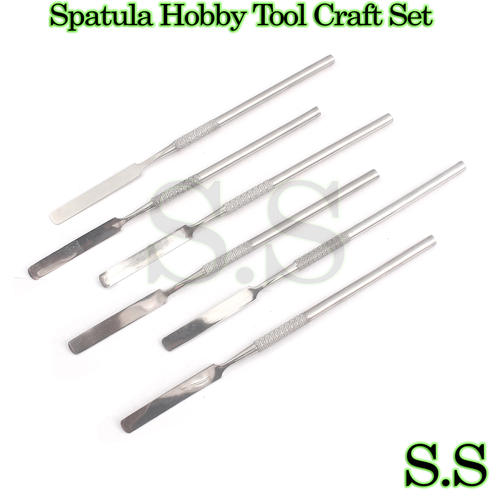 6 Spatula Set Hobby Tool Craft Surgical Stainles steel