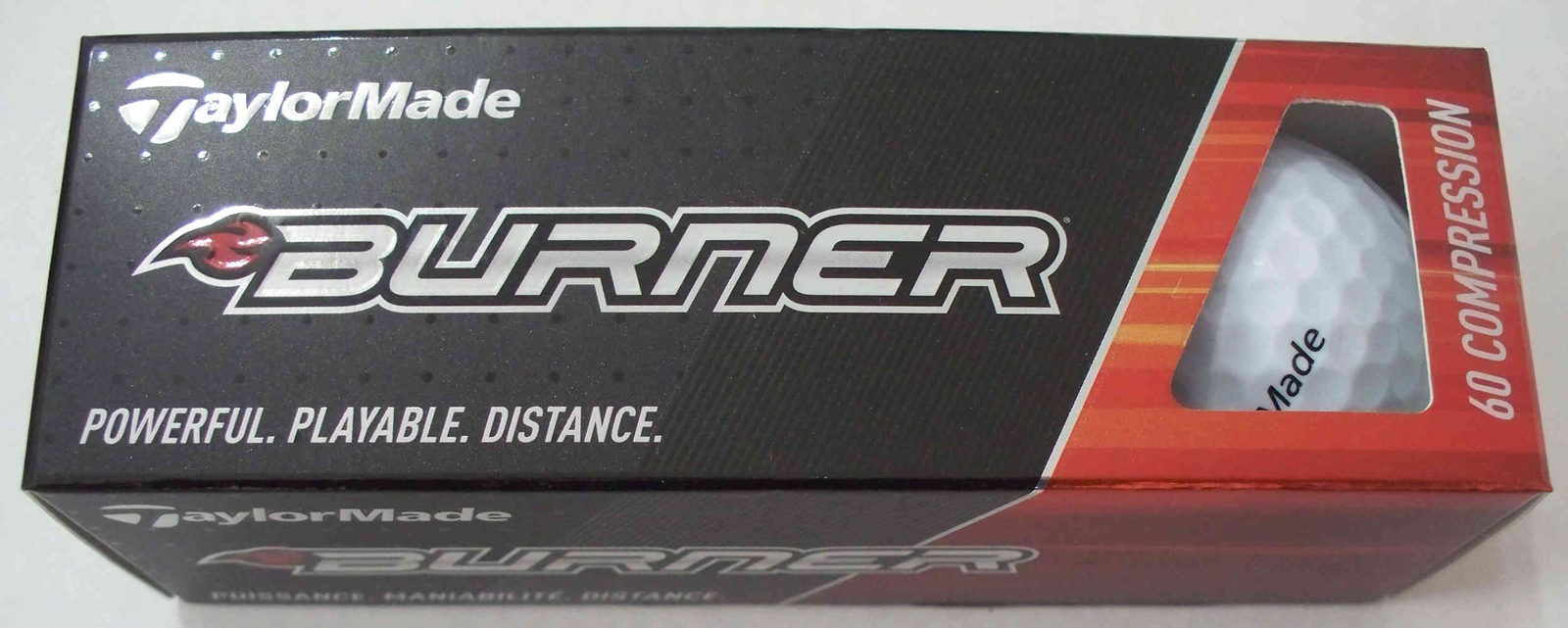 TaylorMade Taylor Made Burner Golf Balls-60 Compression-Sleeve of 3-Combo Ship