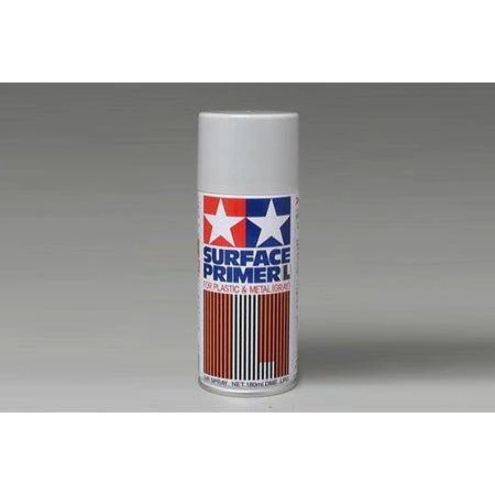 Tamiya Surface Primer Spray "L" Grey 180ml Can TAM87042