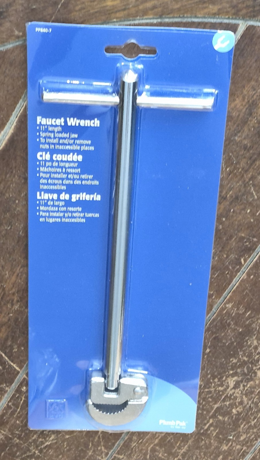 Plumb Pak 11" Faucet Wrench with Spring Loaded Jaw - Model #PP840-7