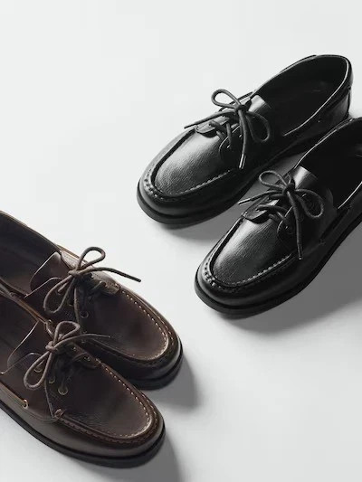 UNIQLO : C Deck shoes 2 color leather Unisex 484166 22.5-28 2026 SS Japan New