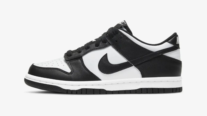 Size 6.5 (GS) - Nike Dunk Low Black White