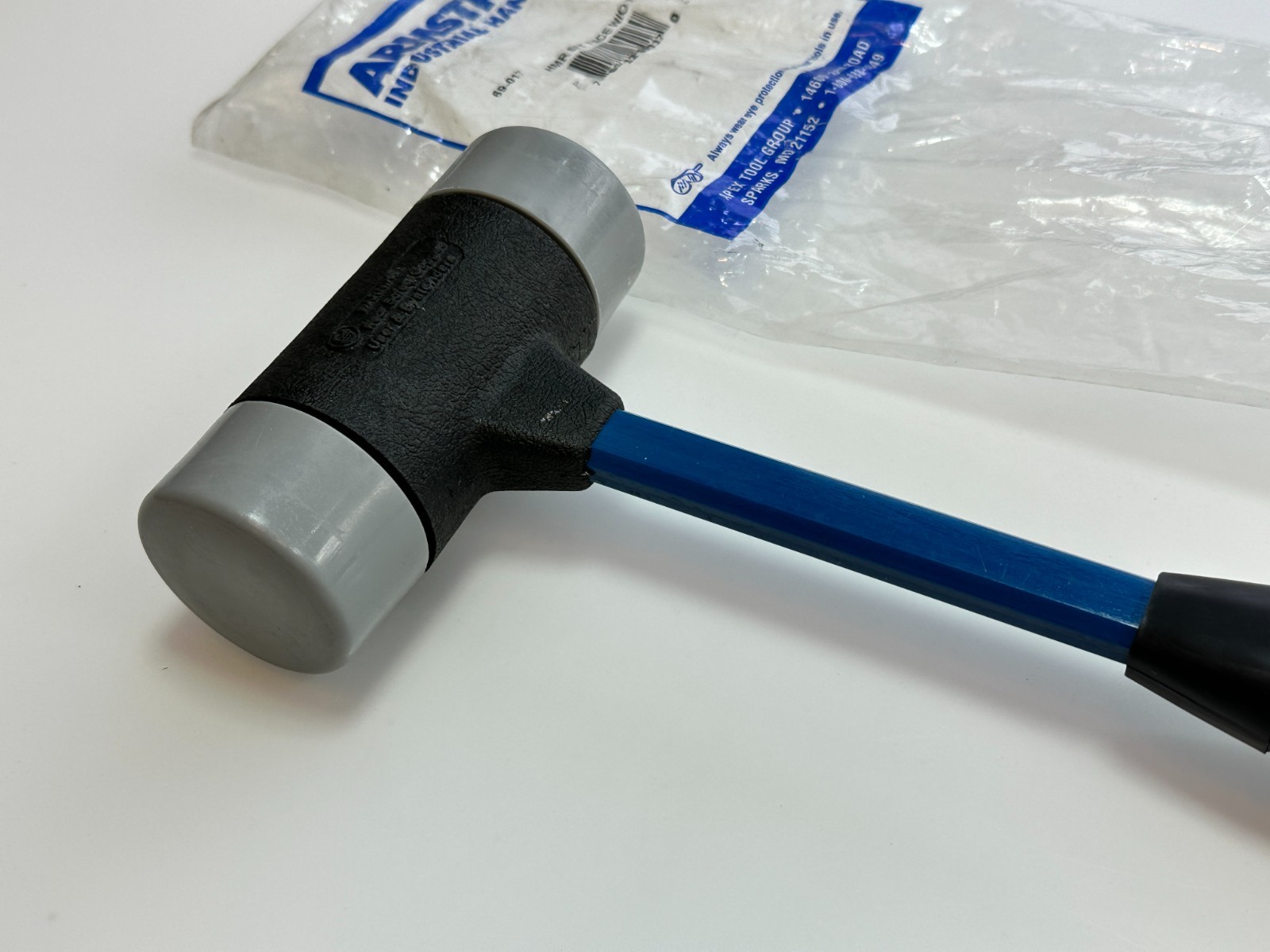 NOS Armstrong Tools USA 2" Soft Face Interchangeable Hammer, Grey Super Soft Tip