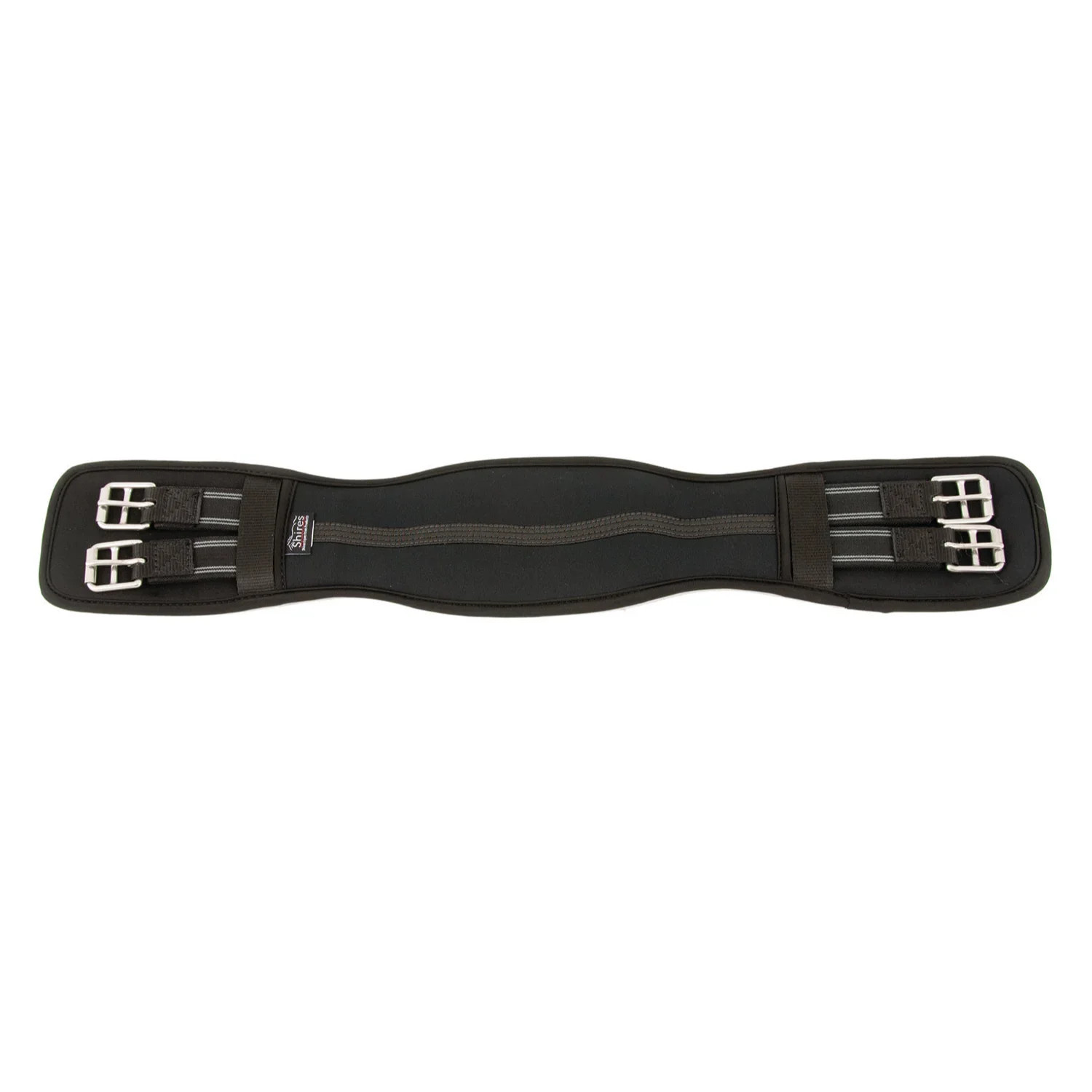 Shires Neoprene Dressage Girth - Durable Black Neoprene Horse Girth - Multiple