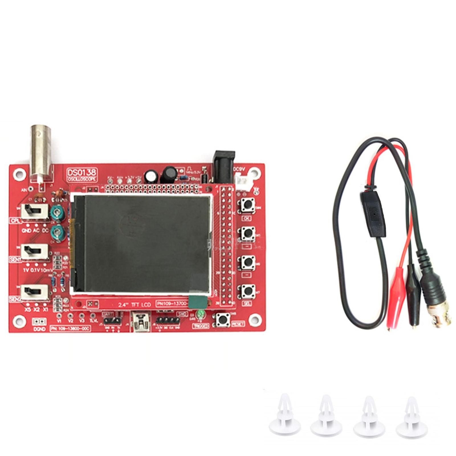 DC 9V Assembled DSO138 2.4" TFT Digital Oscilloscope Kit DIY Module