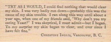 Try As I Would 1 1/4 x 3" Mounted Rubber Stamp, Words and Phrases