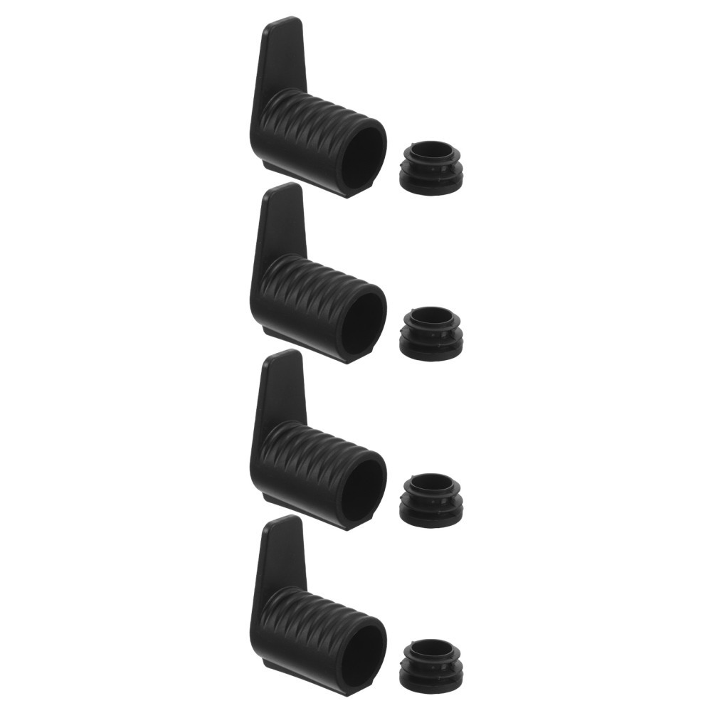4 Sets Non Marking Keyboard Stand Rubber Sleeve Durable Tube End Plugs