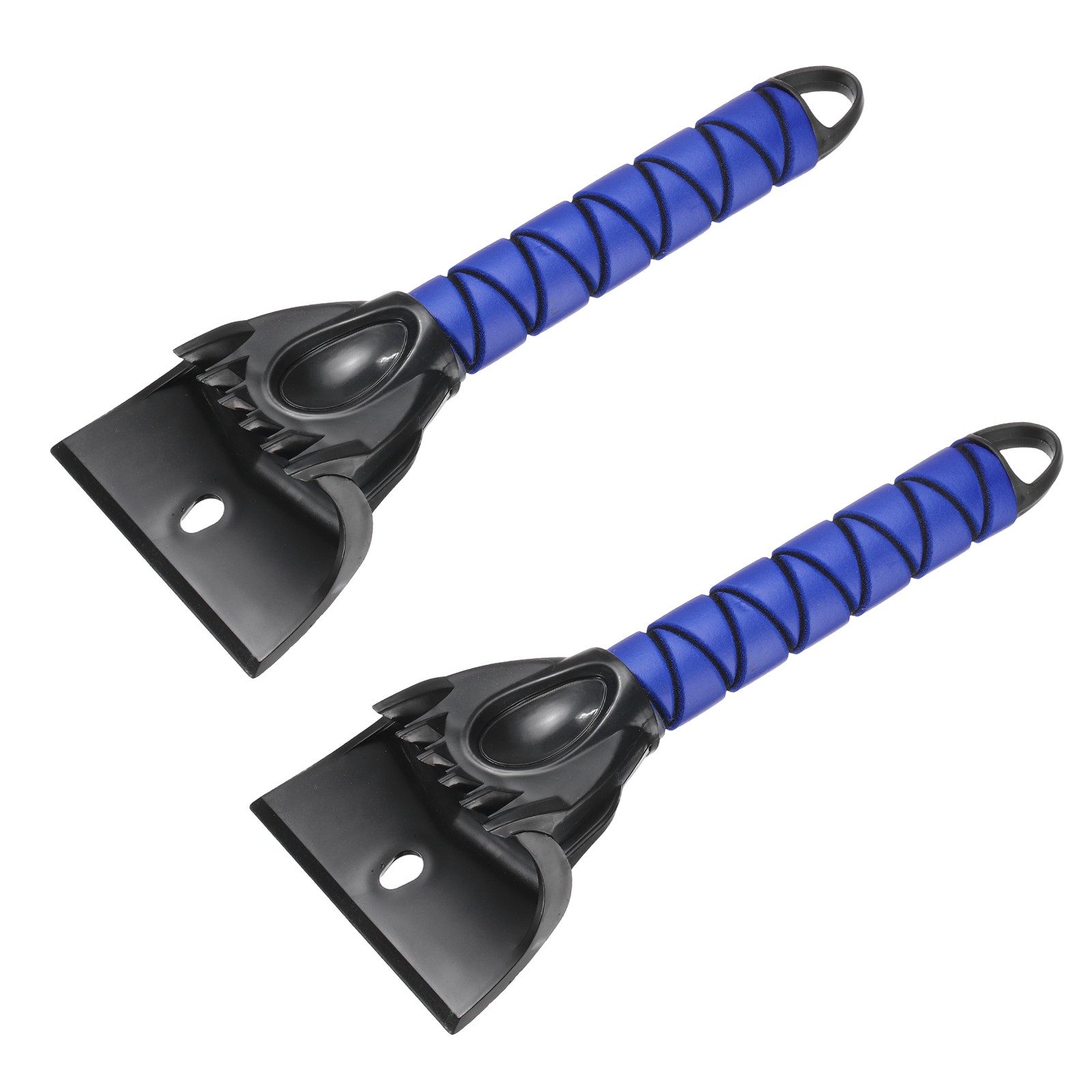 2Pcs Ice Scrapers for Car Windshield 12" x 4" Window Frost Removal Tool, Blue