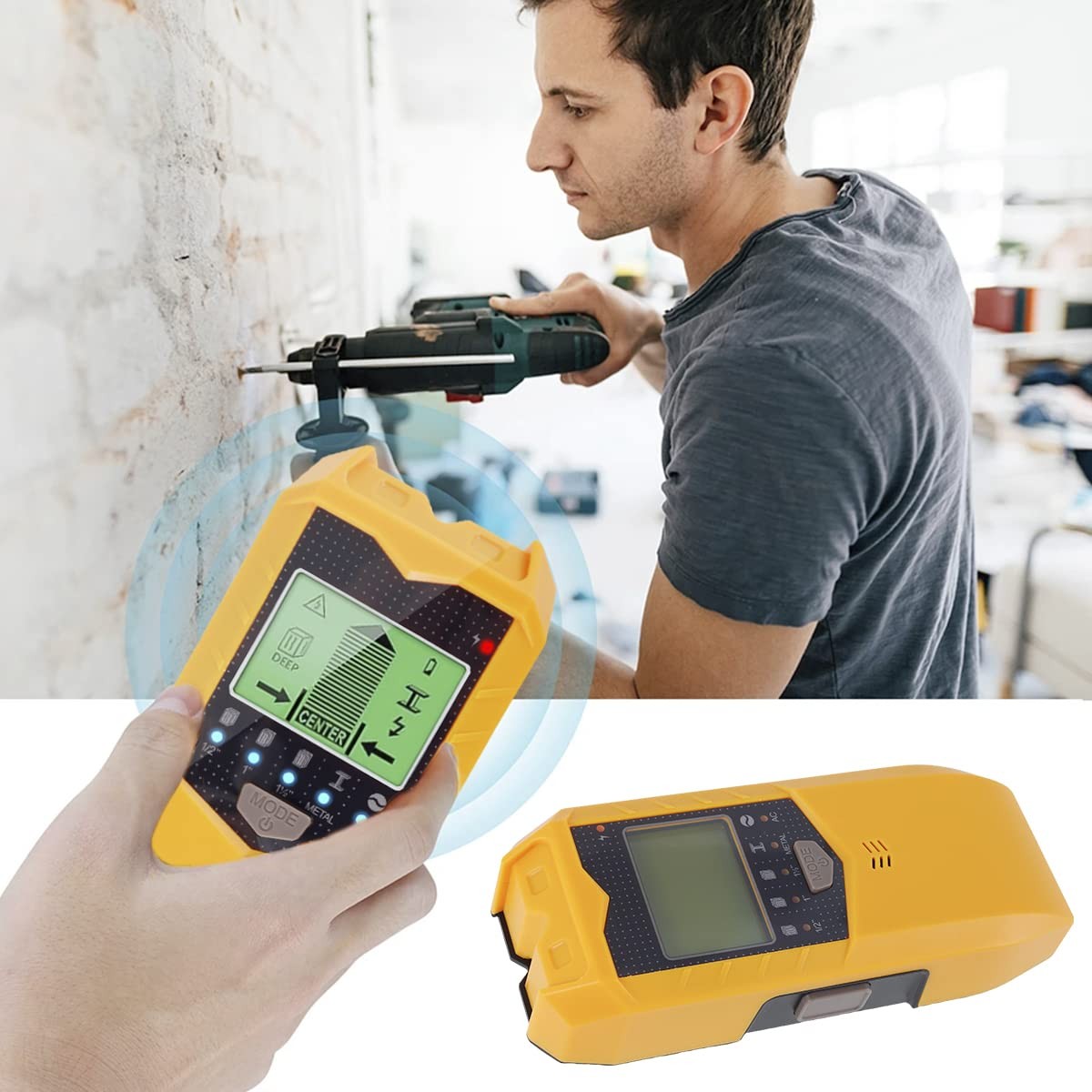 Stud Finder Wall Scanner, 5 in 1 Electronic Stud Sensor, Metal Detector Wall ...