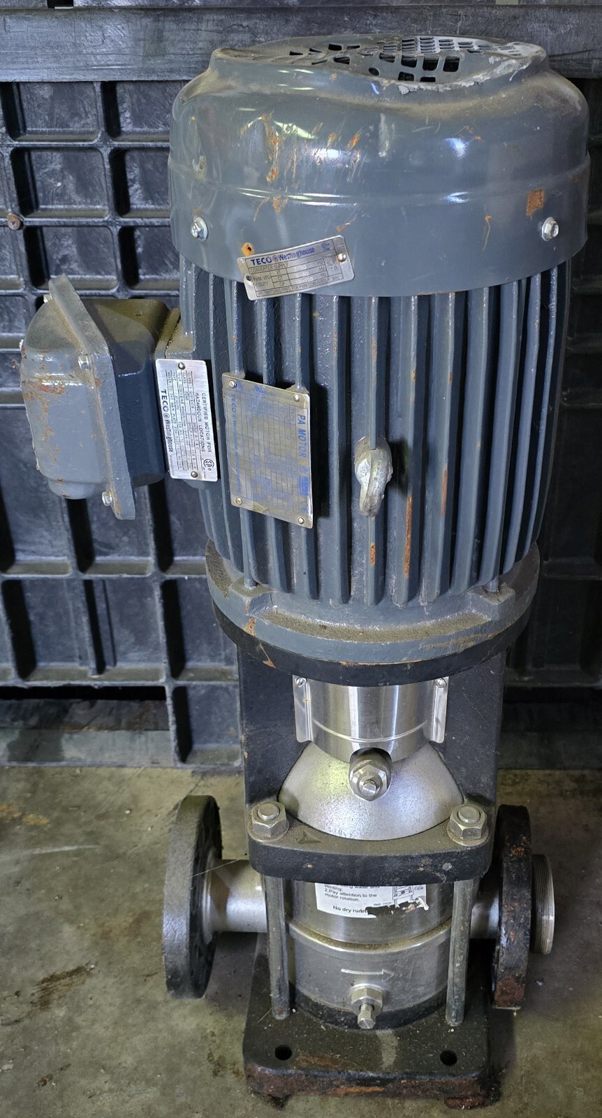 Flo Fab 450-621-2295 Stainless Steel Vertical Multistage Pump PSM16-02