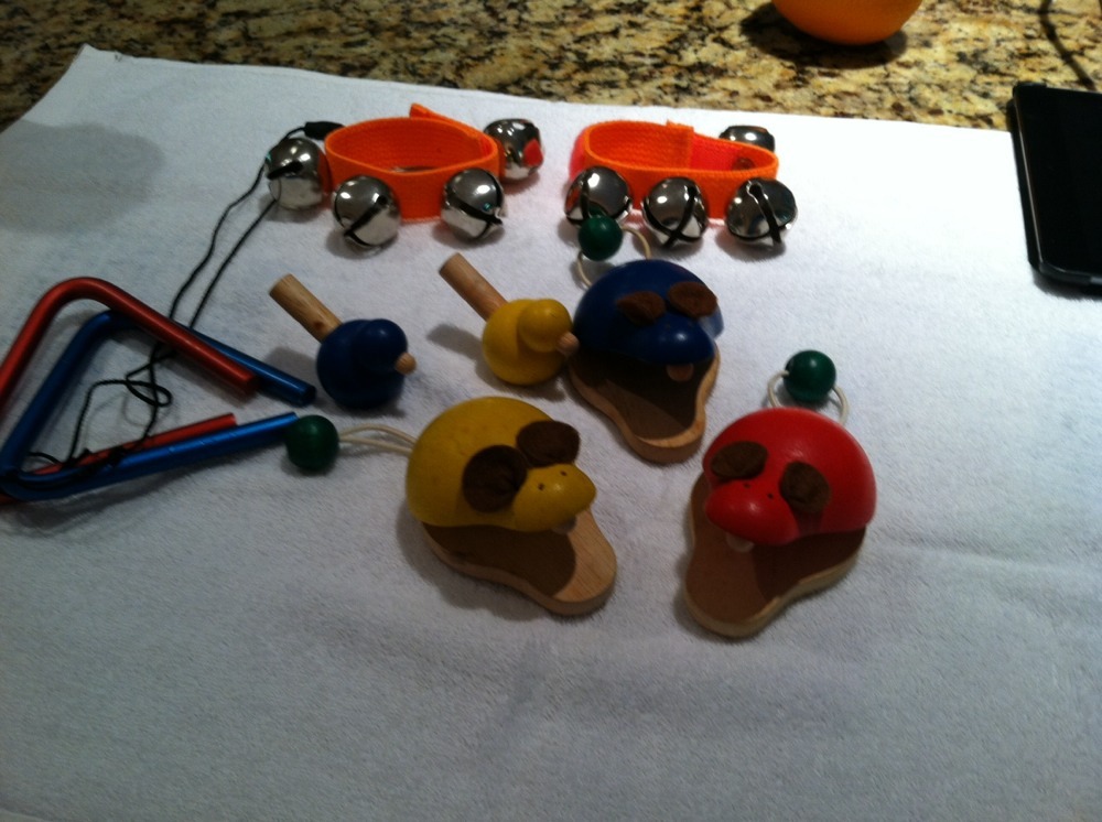 Collection Of Kids Music Learning Instruments