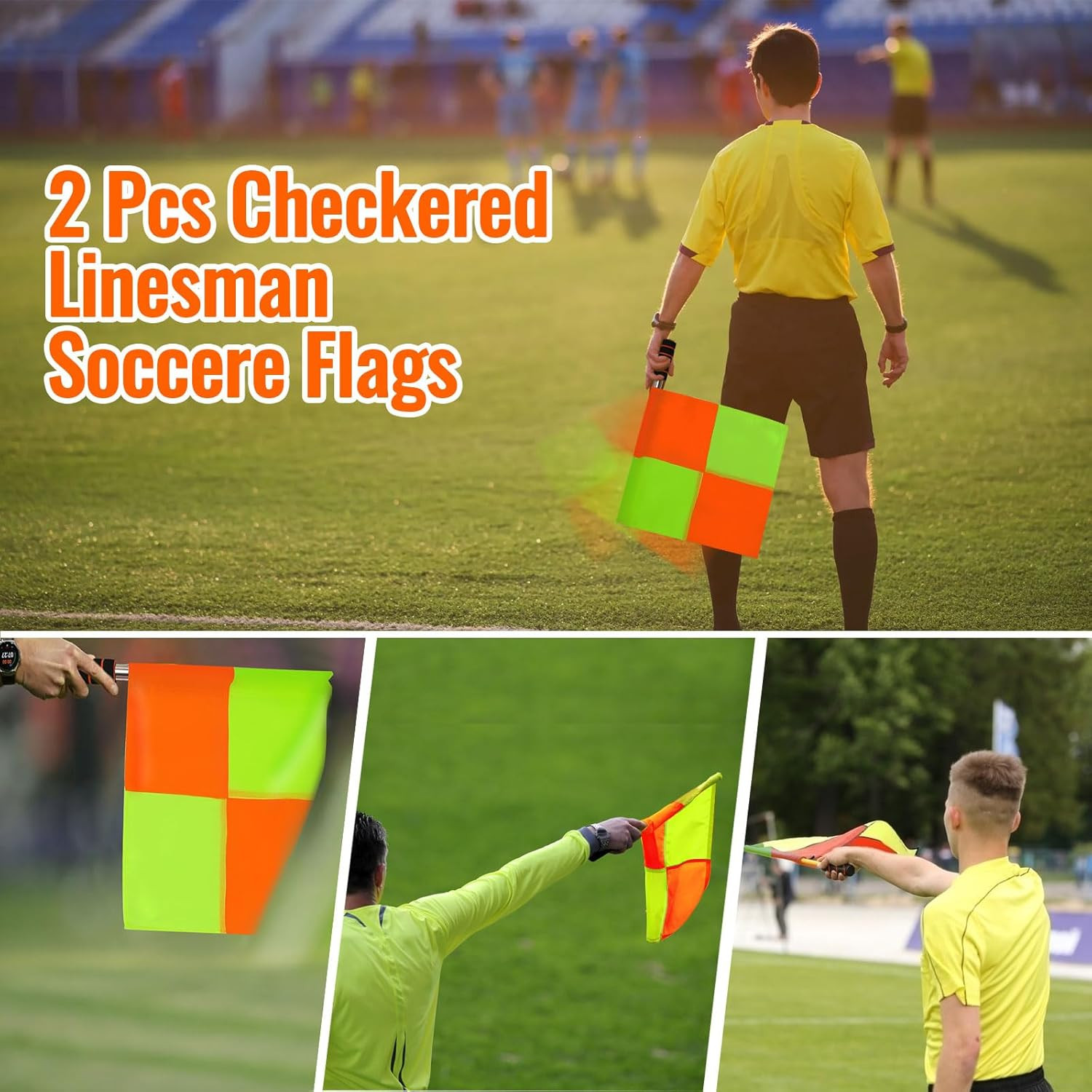 Soccer Referee Flags soccer referee kit, soccer referee cards,referee flags, Whi