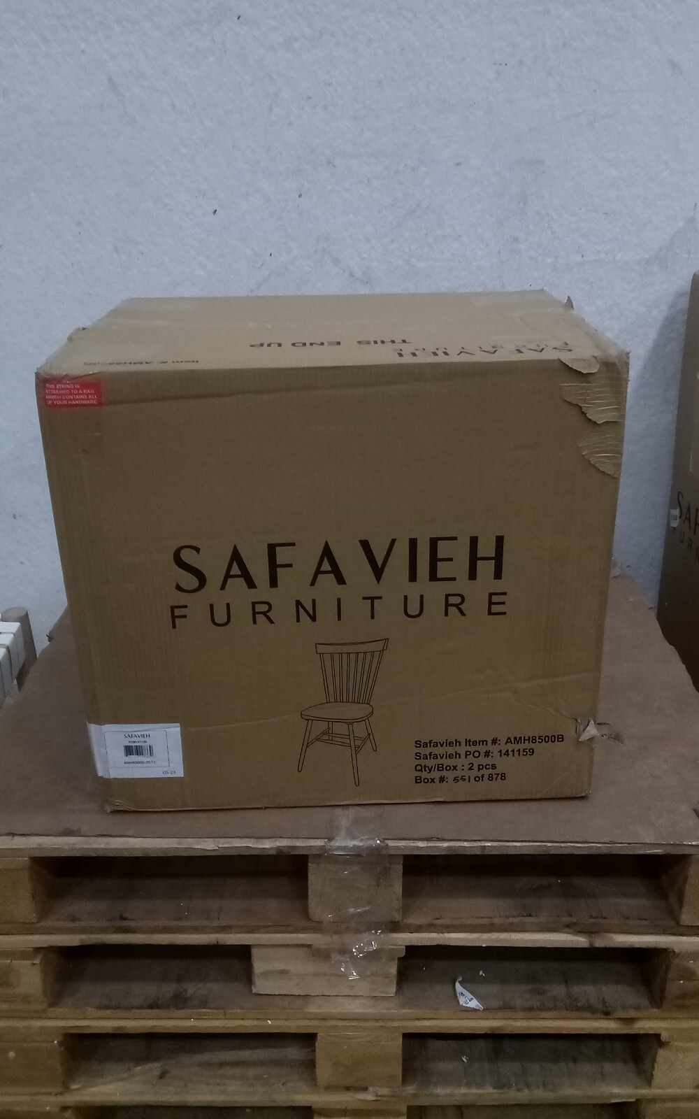 Safavieh PARKER SPINDEL SIDE CHAIR, Reduced Price 2172725830 AMH8500B
