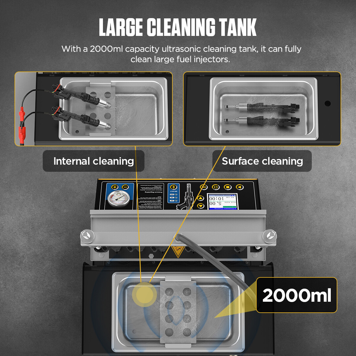 AUTOOL CT500 GDI Injector Tester Cleaner Ultrasonic Petrol Car Cleaning Machine