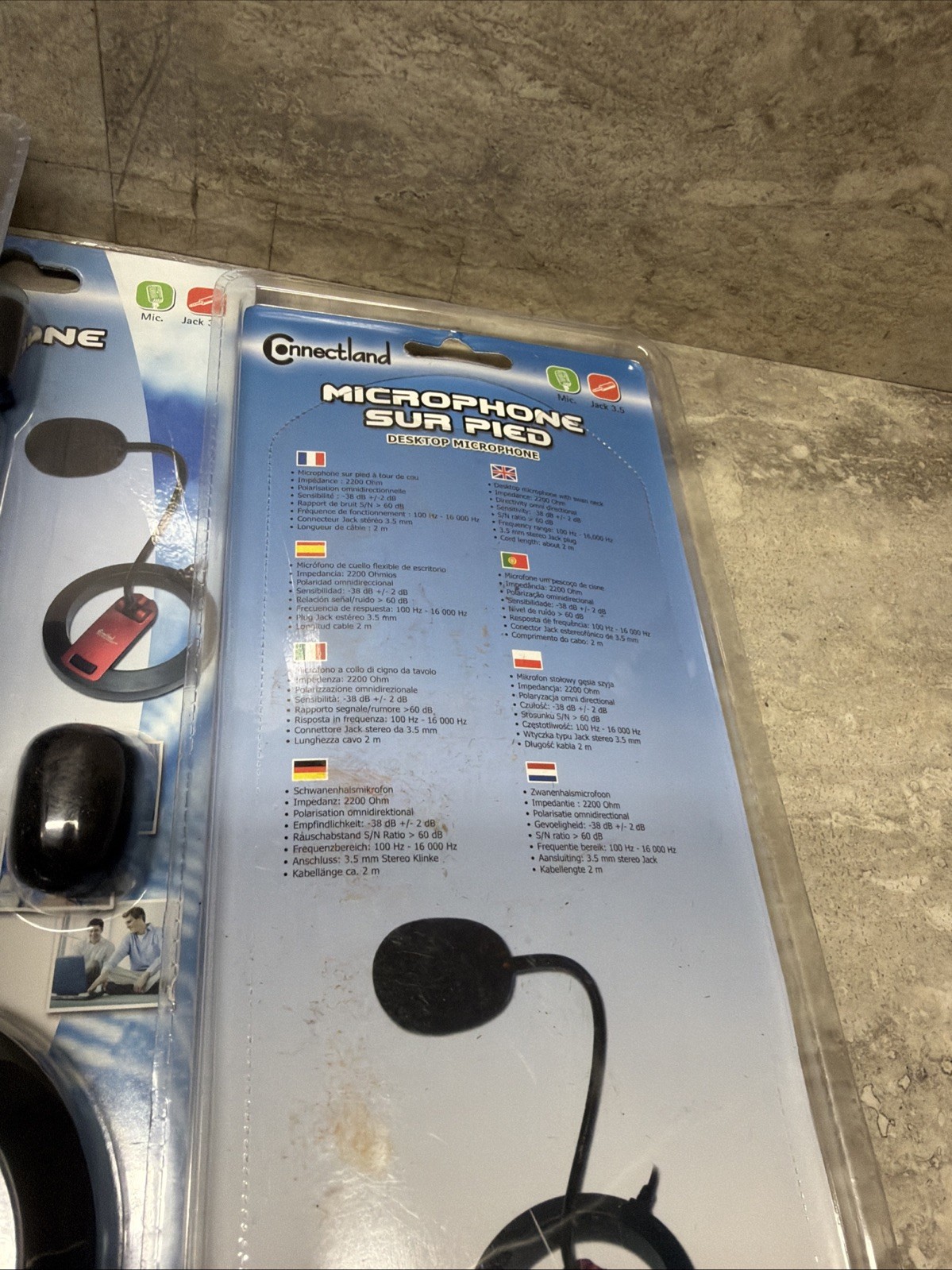 Lot Of 19 Connectland MIC-CNL-606 CL-ME-606 Multimedia Desktop Microphone, New
