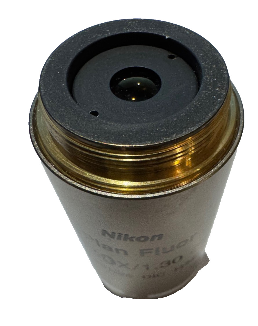 NIKON PLAN FLUOR 100X / 1.30 OIL, DIC H /N2 MICROSOCPE OBJECTIVE