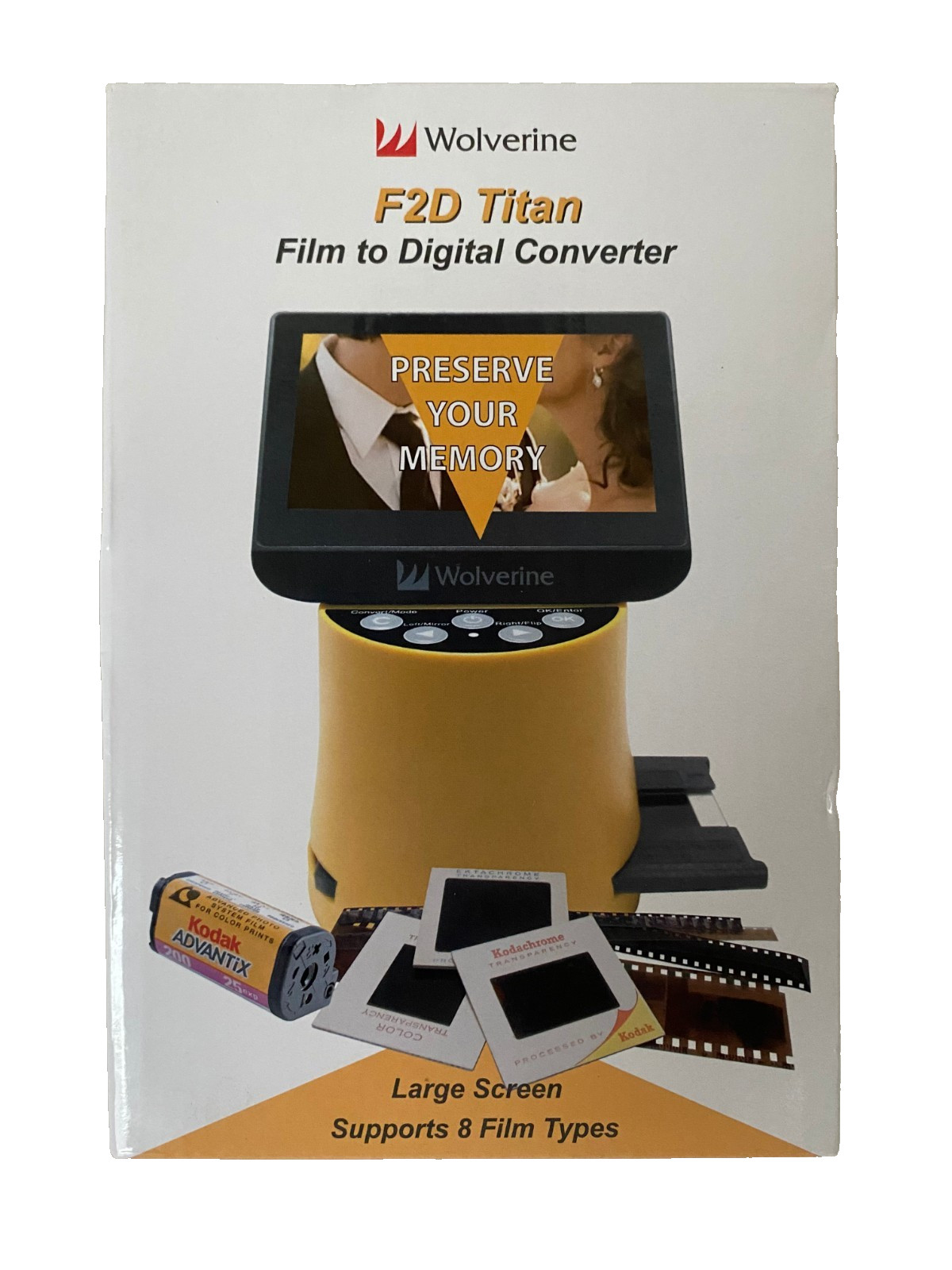 Wolverine F2DTITAN Titan 8-in-1 Film to Digital Converter Ready To Go!