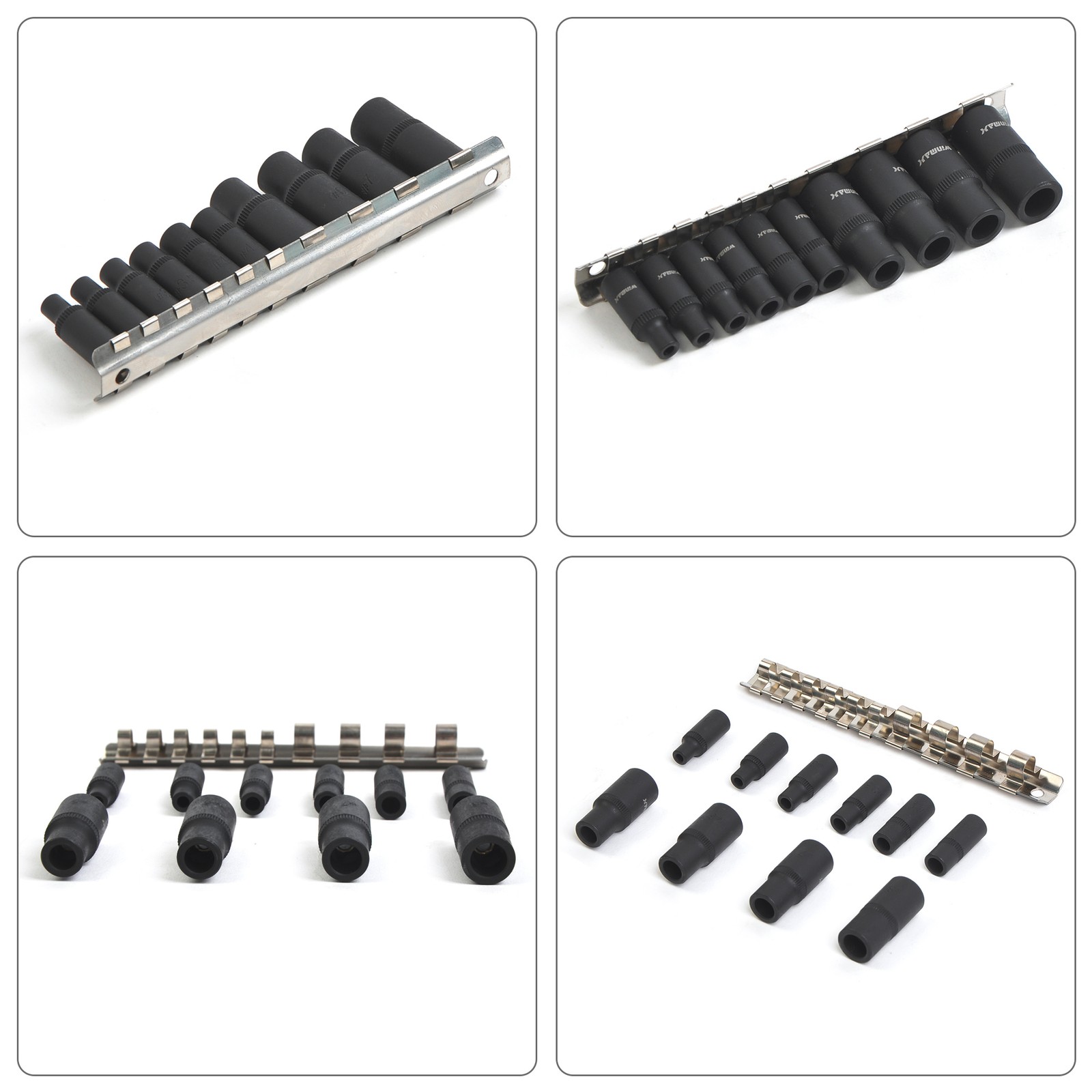 1/4" 3/8"Dr Tap Socket Set Magnetic Tap Holders Kit Set Thread Cutting Tool 10pc