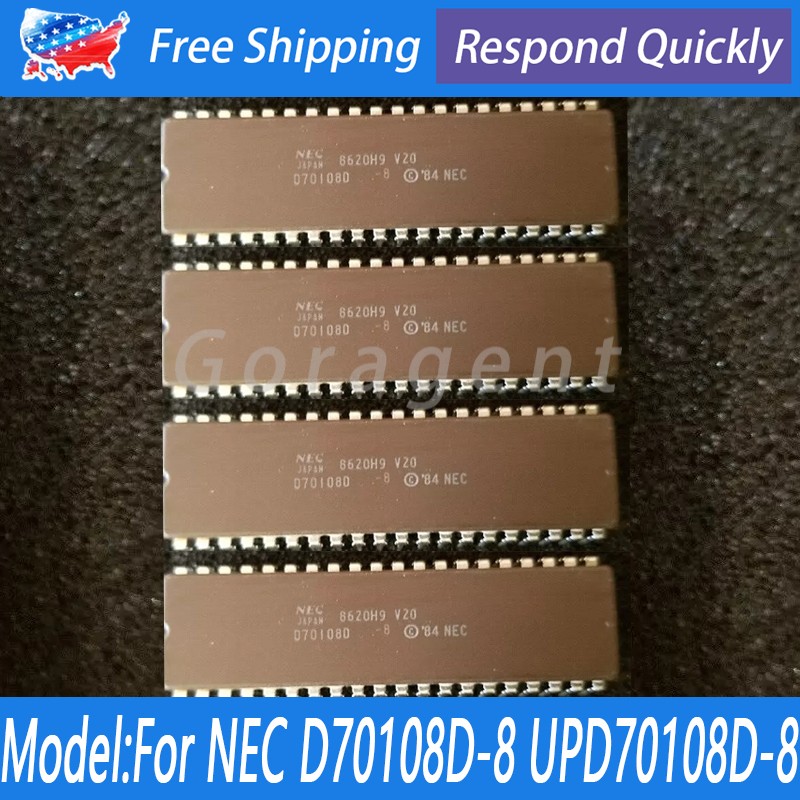 4* NEC V20 CPU 8088 Upgrade D70108D-8 NOS Ceramic, Processor 8 mhz NOS USA STOCK