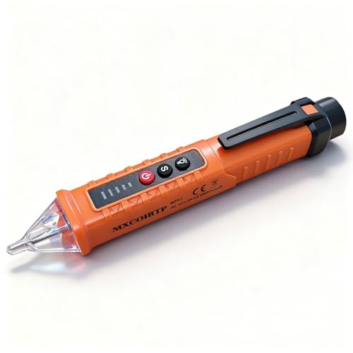 Voltage Tester, Non-Contact Voltage Detector, Electrical Tester, 3 Orange