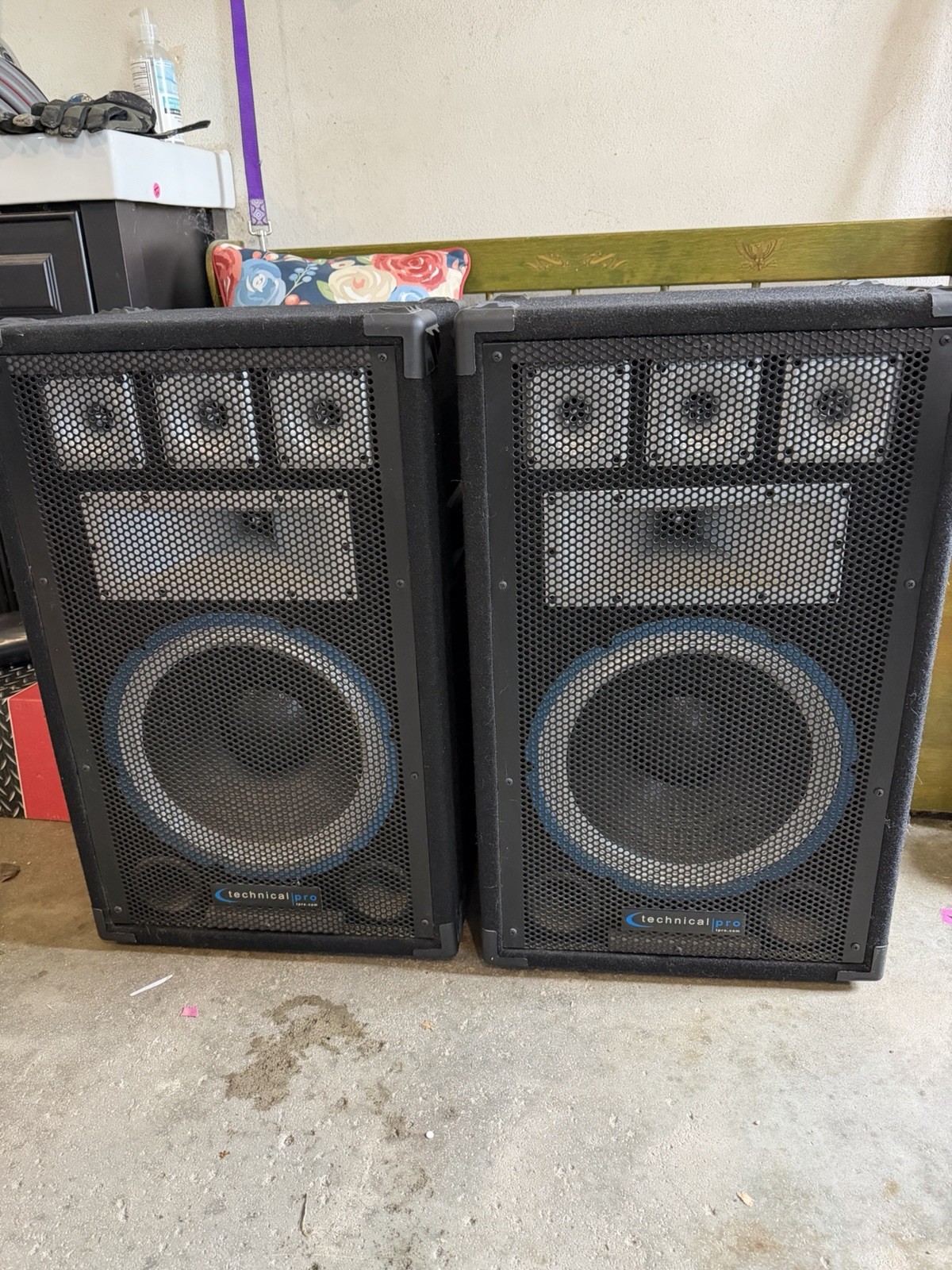 Technical Pro Passive VRTX12 Passive Speaker 5 Way Pole Mount Speaker Set