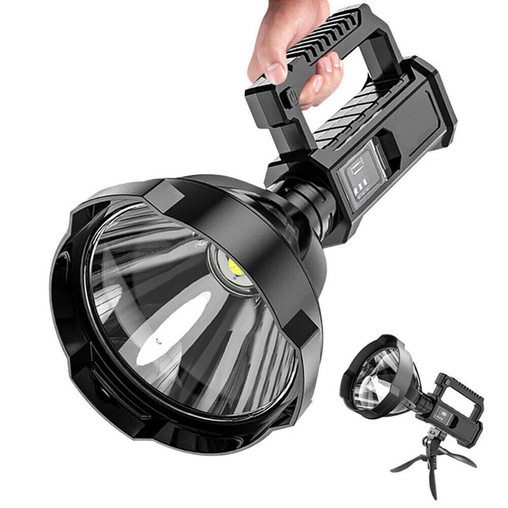 Rechargeable Spotlight 9000000 Lumens Handheld Hunting Flashlight Led Spot light