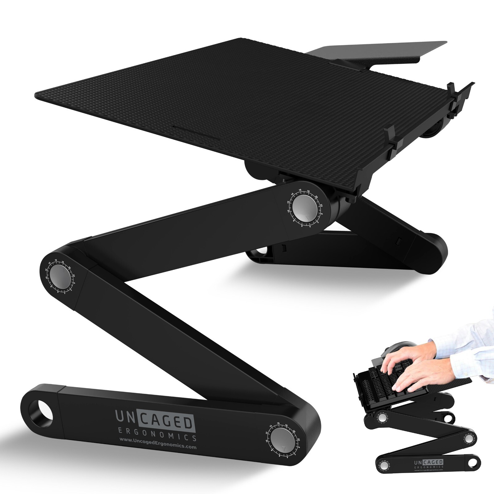 Standing Computer Keyboard Stand Adjustable Height Tilt Ergonomic Riser Raise