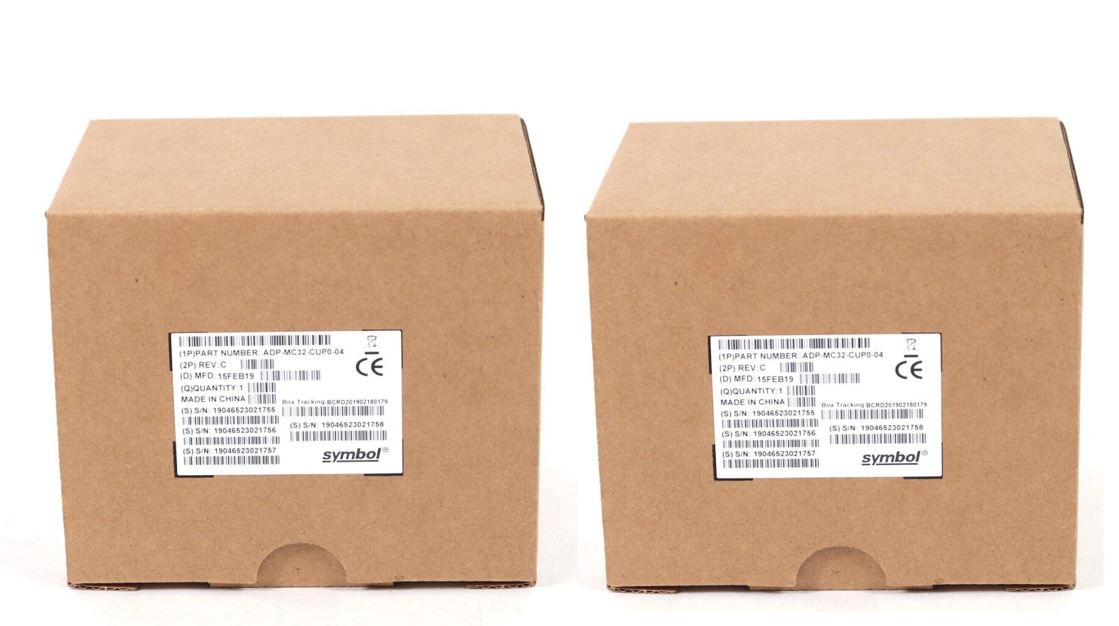 Lot of 2 Symbol  ADP-MC32-CUP0 4PK MC3200 Battery Adapter Cups (Total 8 Cups)