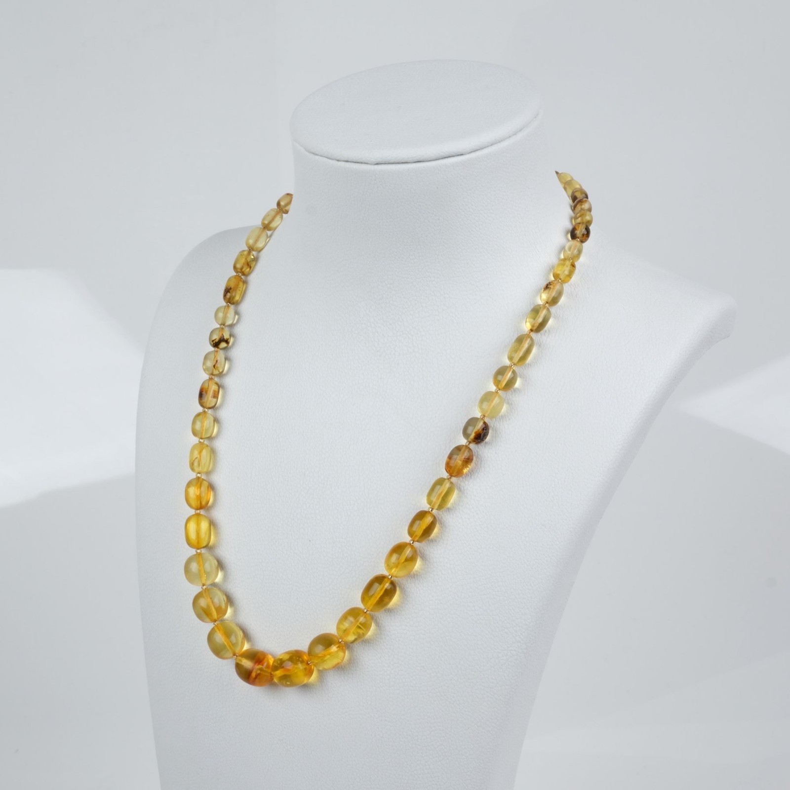Premium prayer beads made of Dominican amber, Ukrainian rock amber, and drop