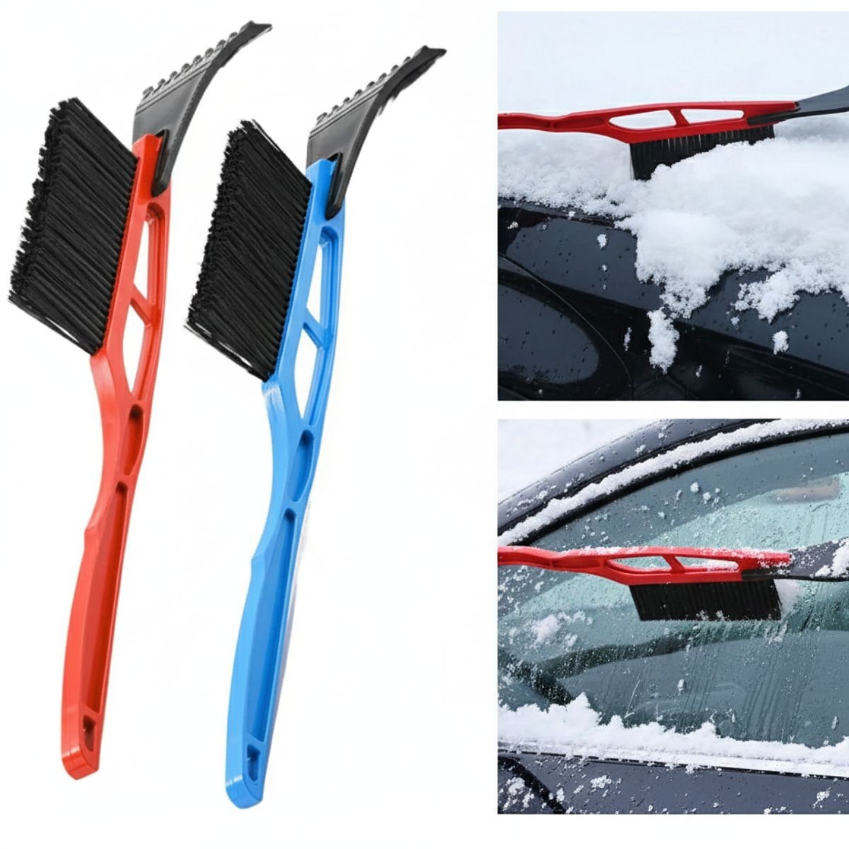 2 Pack Snow Brush & Ice Scraper Long 19.5"  Snow Cleaner Auto Car RV Value Pack