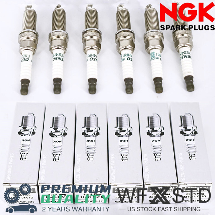 6X OE FXE24HR11 Double Iridium Spark Plugs For Nissan Infiniti 3457 22401-JK01D