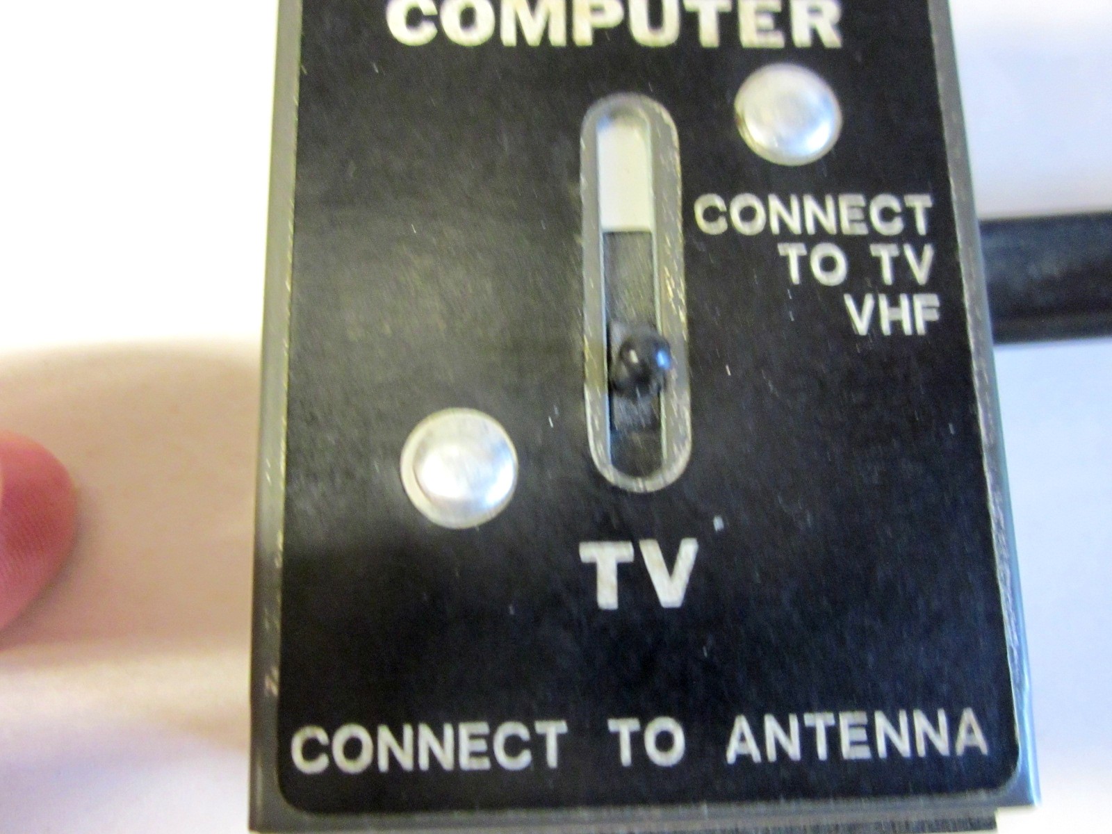 Vintage TV/Game/Computer RF Switch Box Adapter for Atari 2600 | 7800 | Coleco