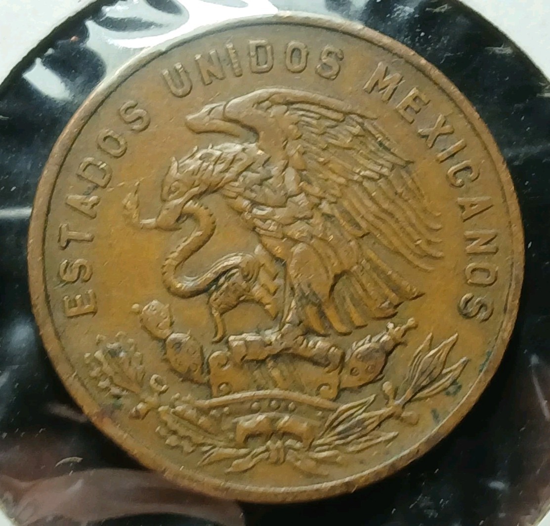 1955 Mexico 20 Centavos XF/AU