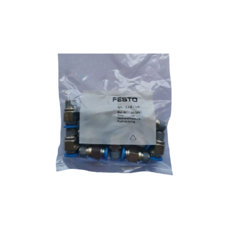 5PC New Festo QS-1/4-10 153007 Connector QS1-4-10 In Box Brand new Free Shipping