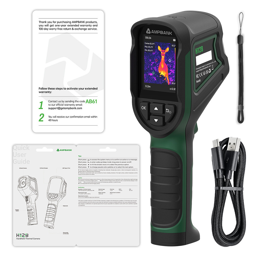 AMPBANK H128 Handheld Thermal Imager IR Infrared Imaging Camera 240 x 240 TISR
