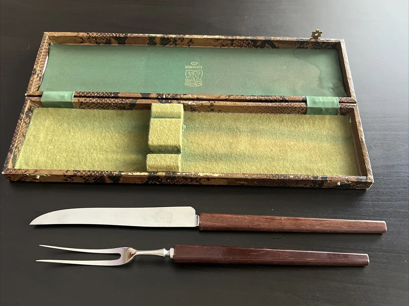 Vintage Kirk & Matz Sheffield Stag 2 Piece Set