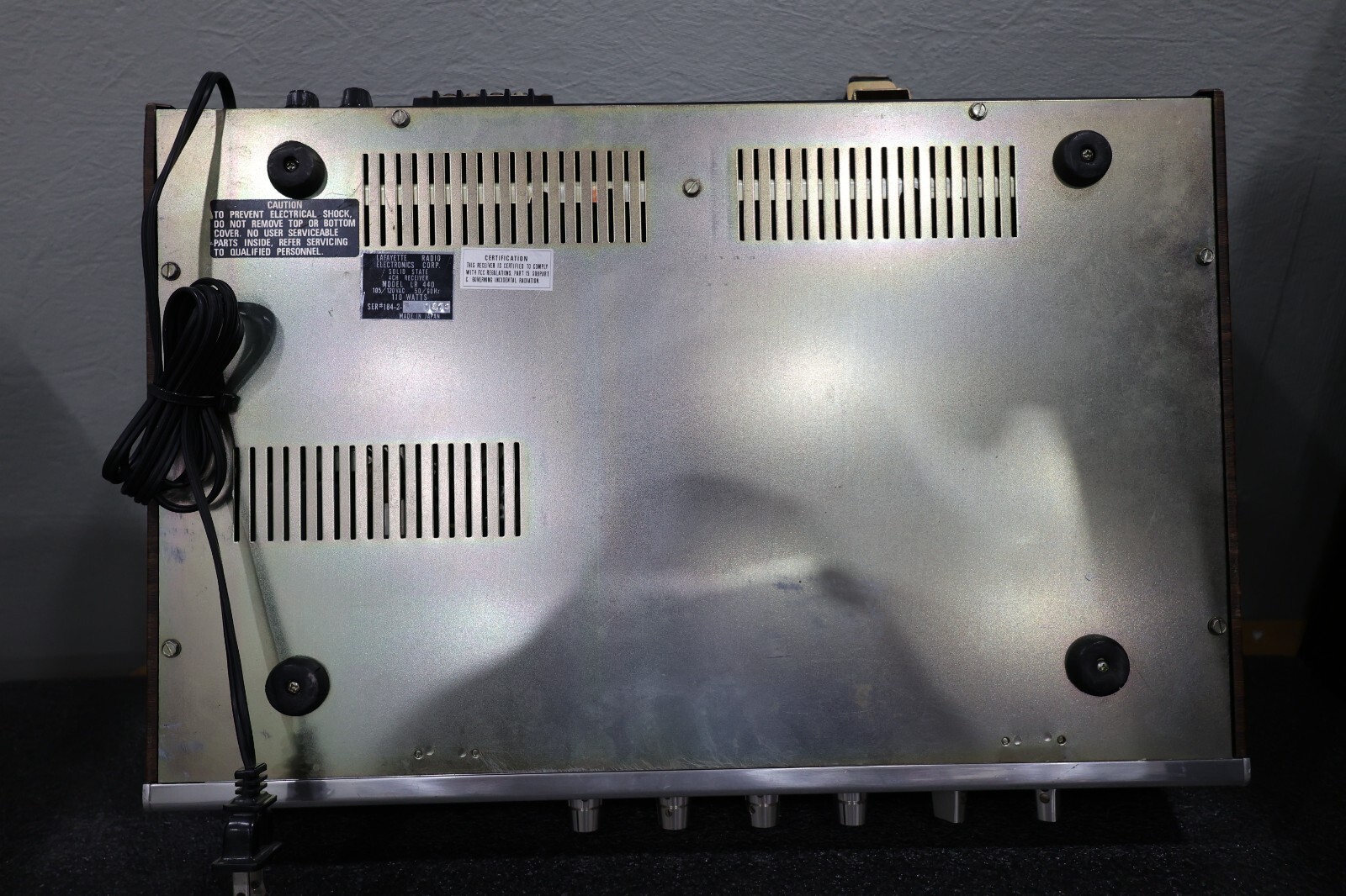Lafayette Stereo Receiver Model LR-440 LIGHTS UP- Working