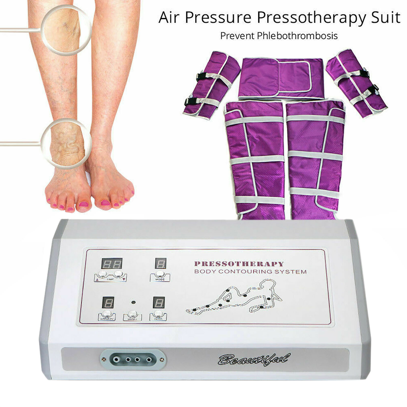 Air Pressure Pressotherapy Lymphatic Drainage Weight Loss Machine Slimming Set