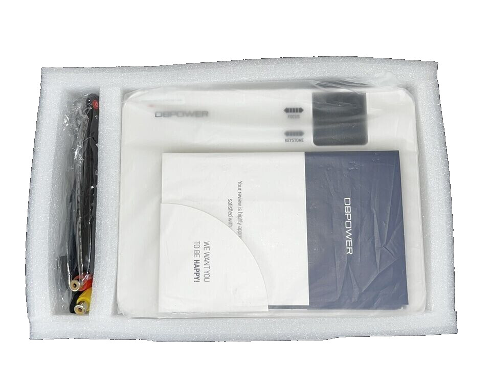 DBPower L21 Mini LCD Video Projector - White