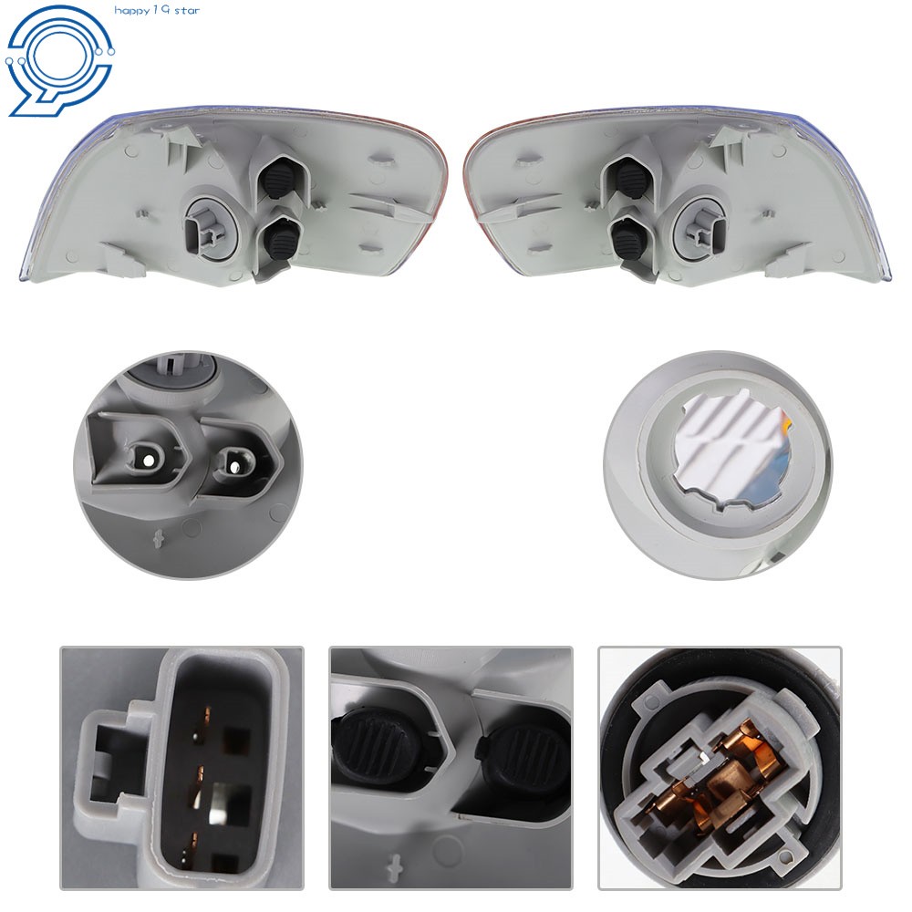 For Toyota Corolla 1998 1999 2000 Combo Set Headlight & Corner Parking Lights