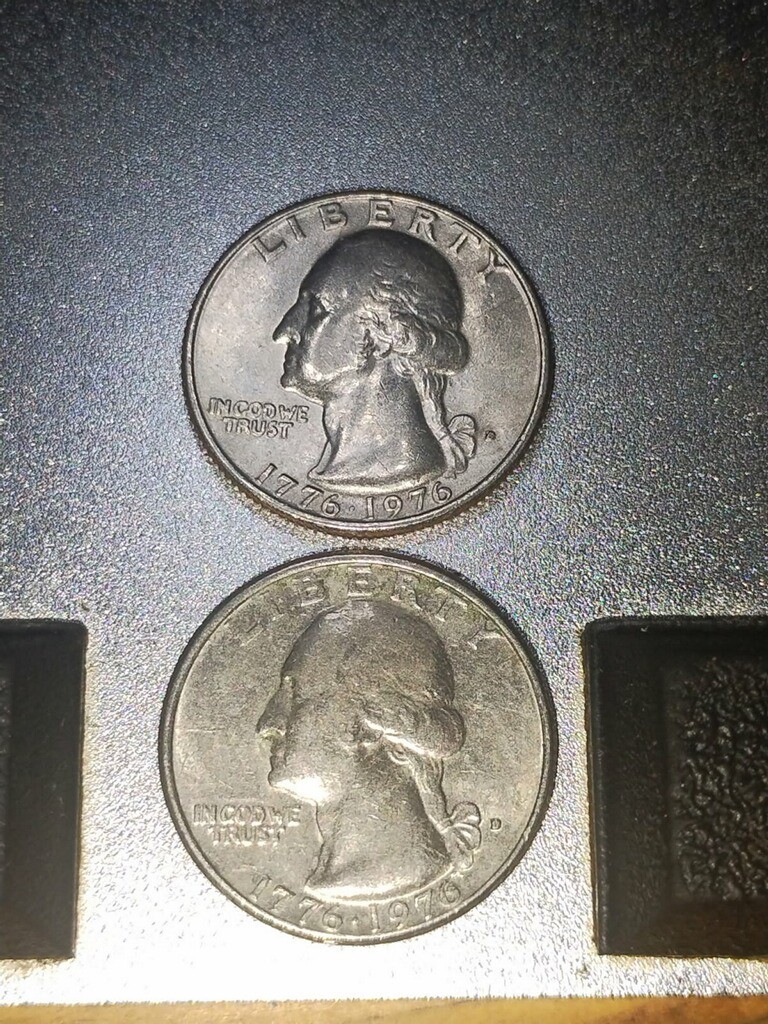 RARE 1776-1976 Bicentennial Quarter With Filled In D Mint  ERRORS  Buy one get 2