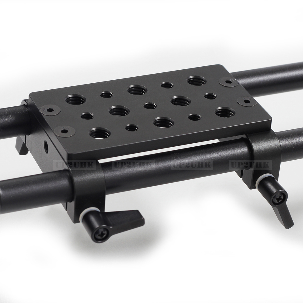 Tripod Mounting Cheese Plate Rod Clamp fr 15mm Rod Support DSLR Rig Follow Focus