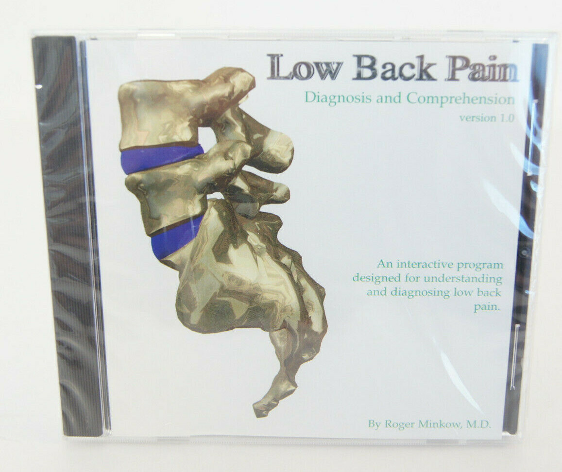 Low Back Pain Diagnosis Comprehension 1.0 Roger Minkow PC Computer Software 1996