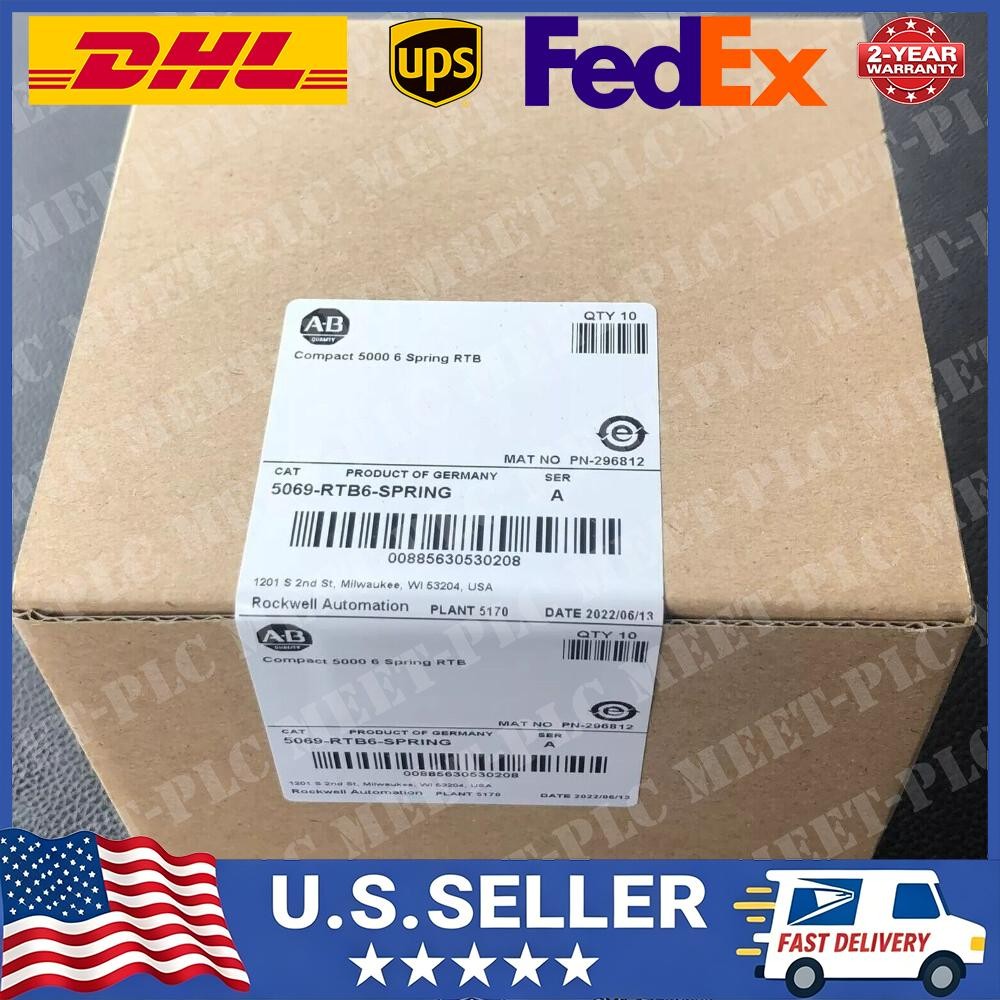 FACTORY SEALED Allen Bradley 5069-RTB6-SPRING CompactLogix removable block
