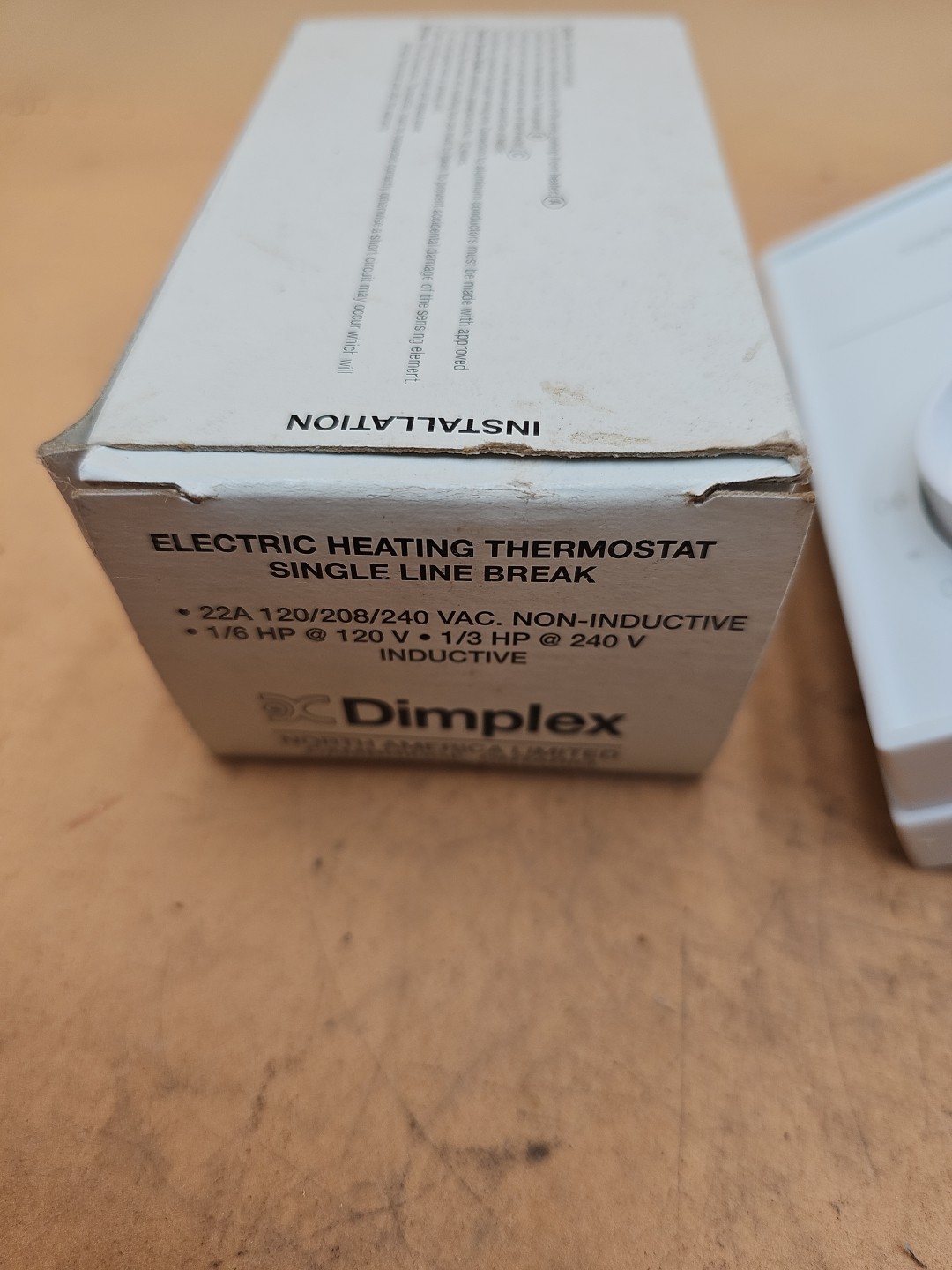 Dimplex TSA 901 W Electric Heating Thermostat. White