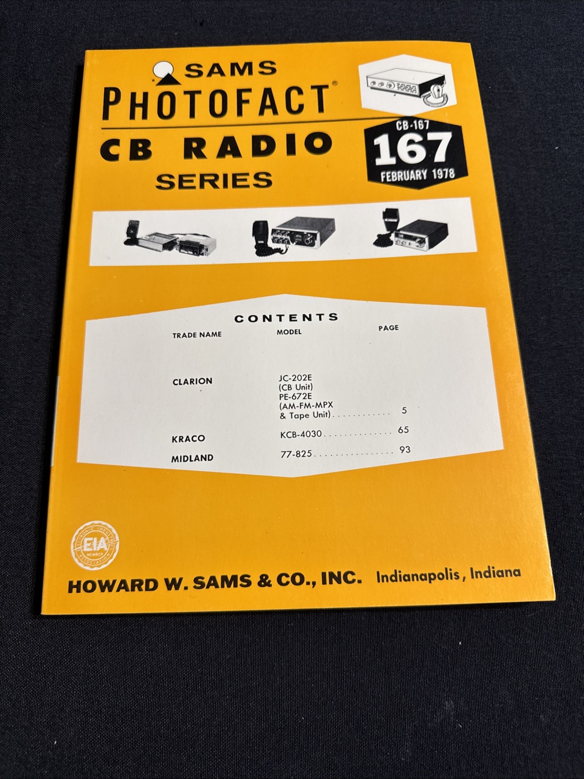 SAMS Photofact CB Radio Series Manual CB 167 February 1978