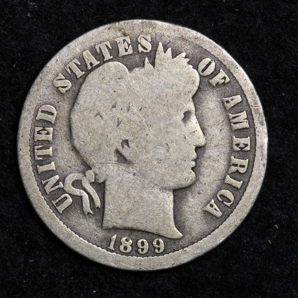 1899-O Silver Barber Dime GOOD FREE SHIPPING